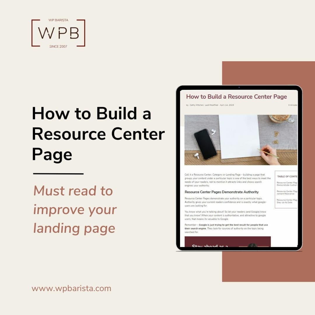 How to Build a Cornerstone Page